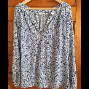 Boden printed blouse size 18